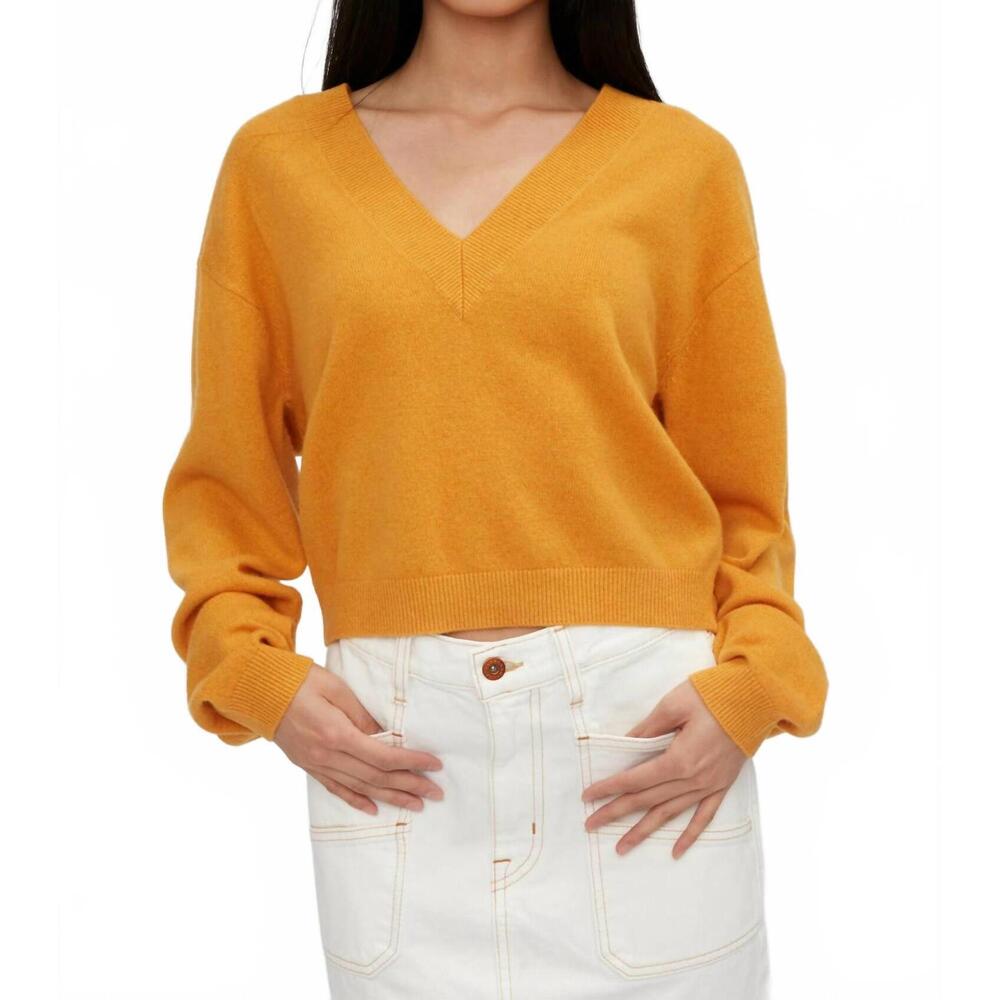 NEW RTA alba cropped sweater in honey